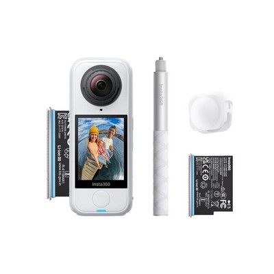 INSTA360 X4 Air Starter-Bundle (Polarweiß) Actioncam , WLAN, Touchscreen