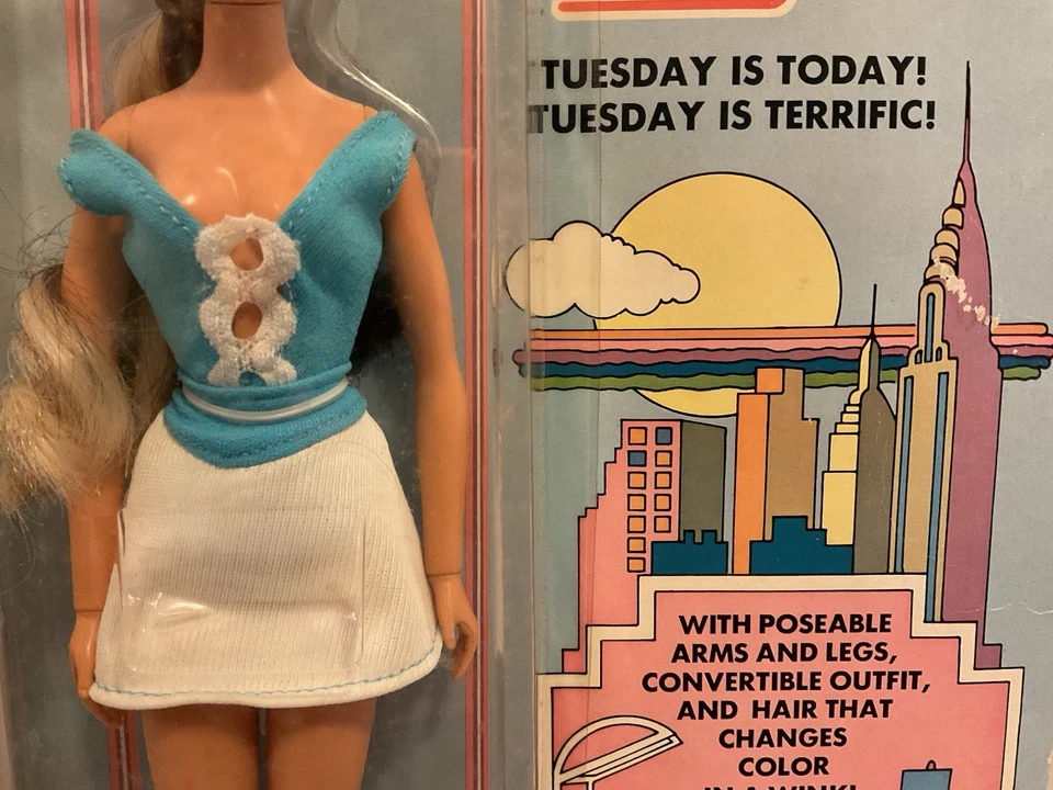 MUÑECA TAYLOR IDEAL DE COLECCIÓN CON CAMBIO DE COLOR DE PELO NUEVA SELLADA NRFC 1976 Foto 4 de 4