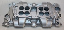 Vintage Edelbrock C26 Dual Quad Intake 283 327 Small Block Chevy 2x4