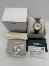 Seiko Quarz Herren Armbanduhr 8T63-00D0 Datum Chronograph Weiß
