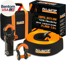 Nylon Recovery Kit With Hitch Receiver 3 X 20 35000lbs 100 Nylon Snatch S