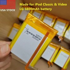 LG 3800mAh Battery Upgrade replacement for iPod Classic 6 7 Video 5 5.5 Thin LOT