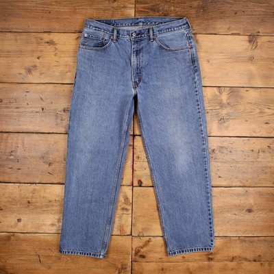 Levis 550 Jeans 36x30 Mens Blue Relaxed Taper Faded Stonewash Red Tab Denim