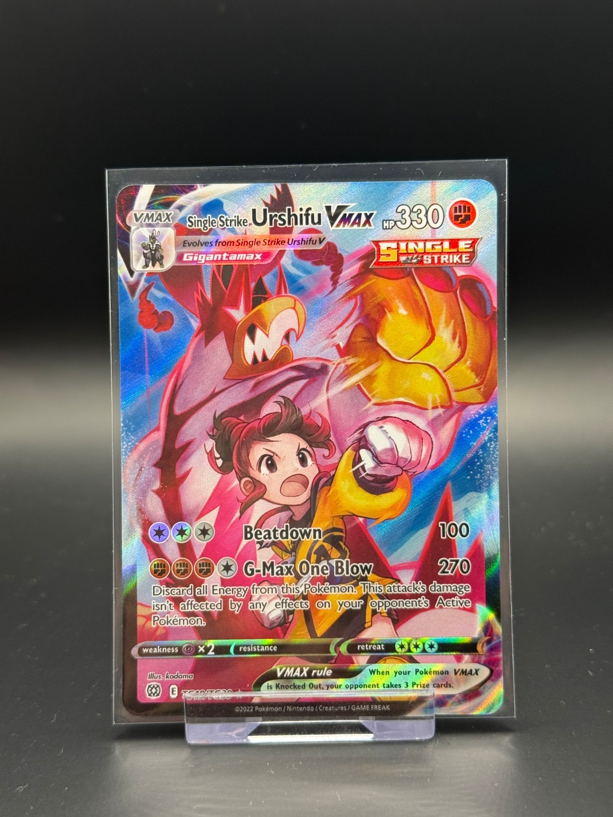 Single Strike Urshifu VMAX TG19/TG30 Brilliant Stars NM Pokemon Card TCG Full Ar