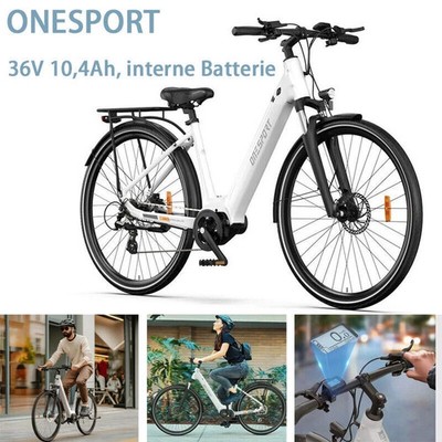 Elektrofahrrad ONESPORT OT07 250W 36V10.4AH Bafang motor E-bike City Pedelec EU