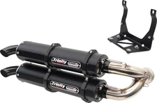 Trinity Stage 5 Slip-On Exhaust Black Cerakote Can-Am Maverick X3 Turbo R