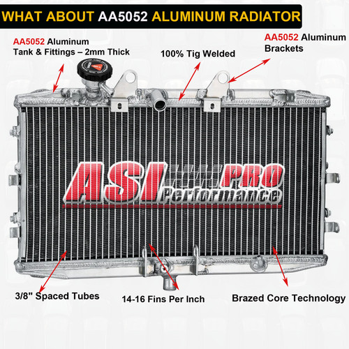 Triumph Rocket Radiator ASI Aluminum Radiator for 2004-2017 TRIUMPH ROCKET 3 2294CC New Direct ...