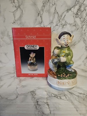 Disney Schmid Schneewittchen und die sieben Zwerge Dopey Spinning Spieluhr