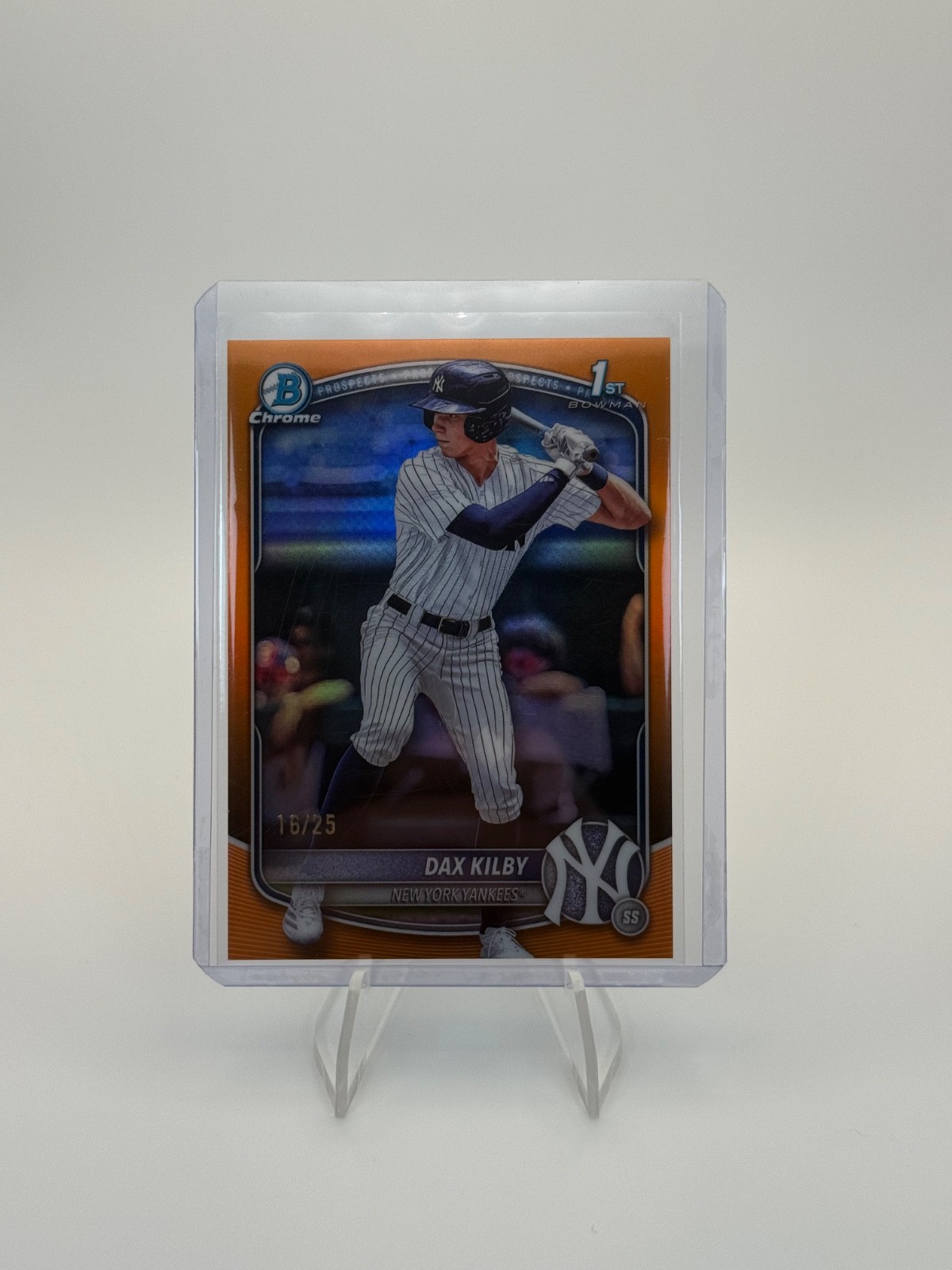 Dax Kilby 2025 Bowman Draft Chrome Orange Refractor /25 True Orange #BDC-146
