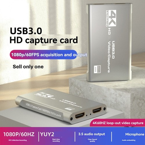 4K - Carte de Capture Vidéo Compatible Boucle Sortie pour Enregistrement de Jeu Live8459 - Photo 2/7