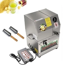 24V DC/110V AC 4-Roll Sugarcane Juice Squeezer Extractor Sugar Cane Press Juicer