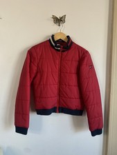 Vintage Y2K Tommy Hilfiger Tommy Girl Jeans Women  s Puffer Jacket Size Small Red