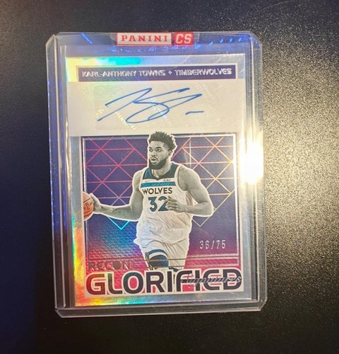 Karl Anthony Towns Recon 21-22 Auto #/75 - Foto 1 di 2