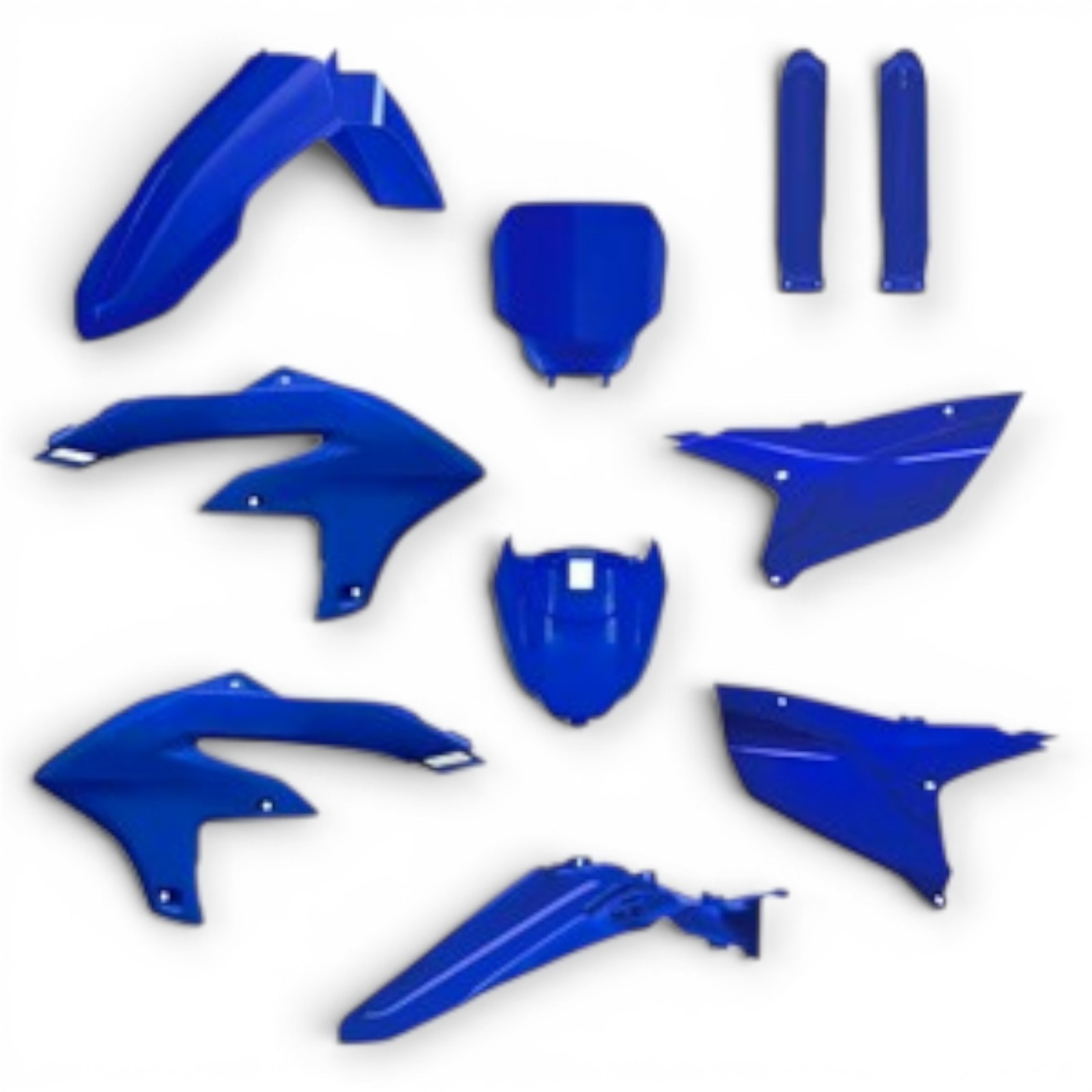 YAMAHA YZ250F YZ450F OEM POLISPORT PLASTIC KIT BLUE OEM 2024-2026 FORK GUARDS