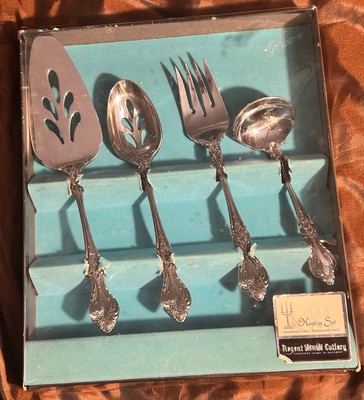 Vintage Regent Cutlery Hostess Set Japan RNT3 Stainless Steel In Box EUC holiday