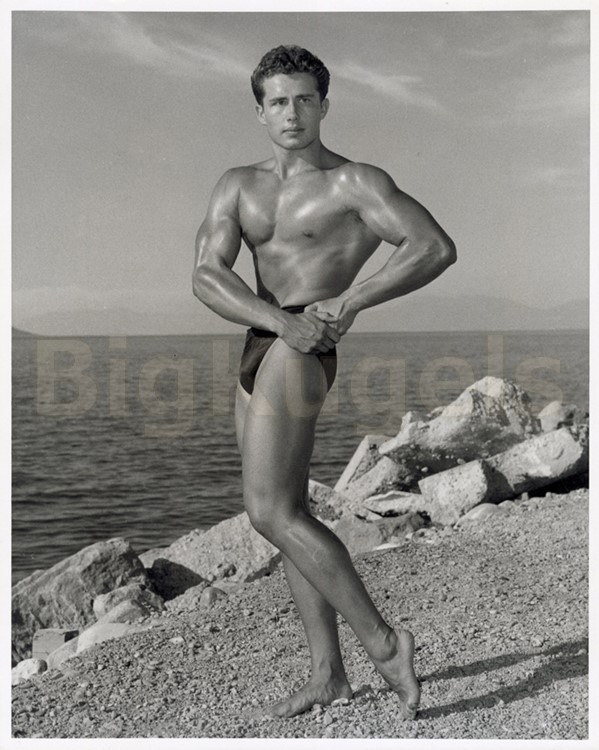 SALE 1950s VINTAGE 8x10 BRUCE Handsome WALT NEEDHAM Male Physique Tall Beefcake