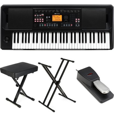 Korg EK-50 61-key Arranger Keyboard Essentials Bundle