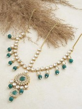 JAYWAR Gold Plated Kundan Matha Patti for Women Bridal Wedding Jewellery
