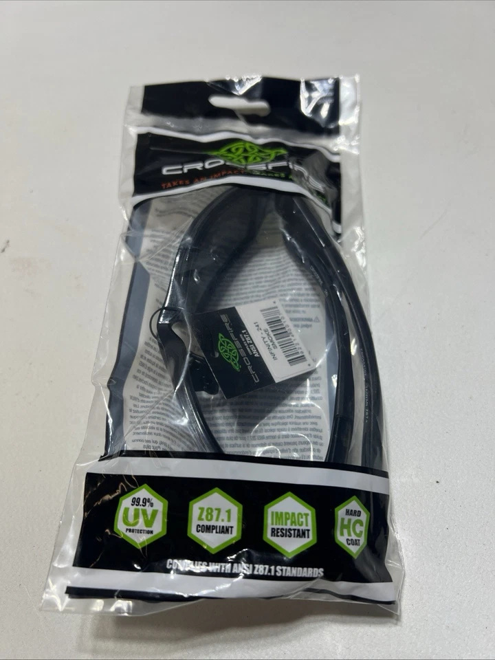 Crossfire Infinity Safety Glasses with Crystal Black Frame and Smoke Lens - Image 2 of 2