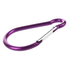 Violet en forme D mousqueton en aluminium pour la randonnee le camping J4H93879