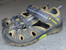 Merrell Hydro Boys Sandals US 11M EU 29 Leather Navy Breathable Logo