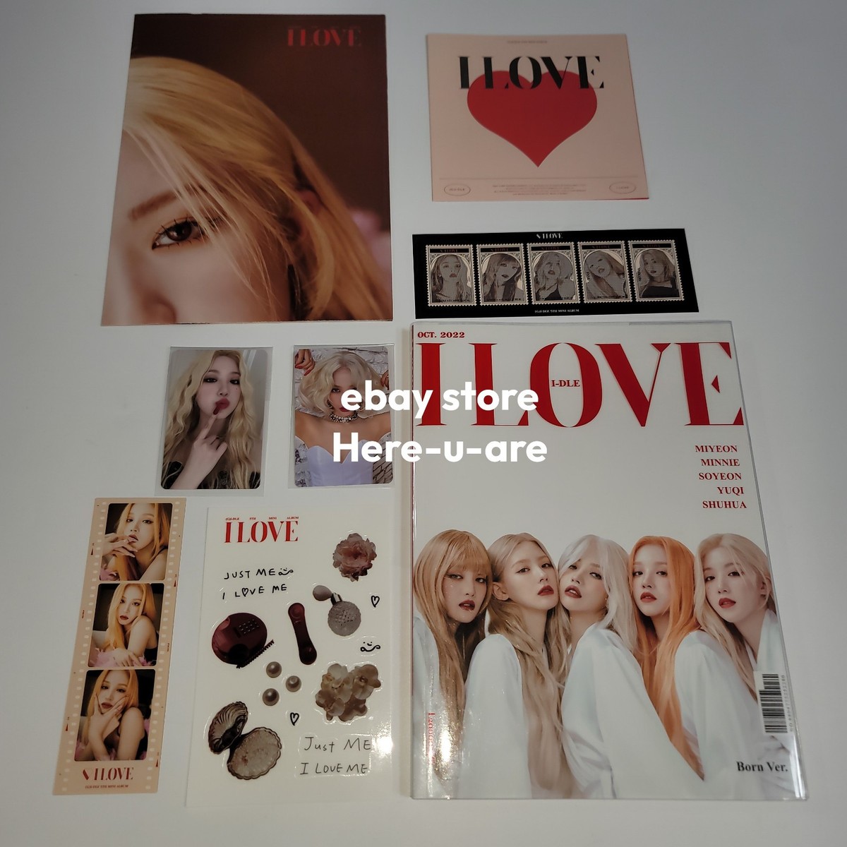 (G)I-DLE CD ⑤ G)I-DLE 5th Mini Album I LOVE Nxde Soyeon Type-5 Photo Card