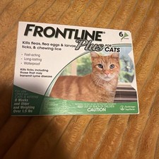 FRONTLINE Plus For Cats 6 Doses Flea  Tick Spot Treatment for Cat  Kittens