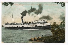 The Steamer MAJESTIC Northern Navigation Co. Collingwood ON Canada UDB Postcard