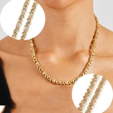 Iced Heart XO Link Cubic Zirconia Luxury Female Gift Hip Hop Jewelry Accessories