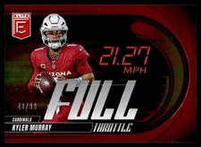 2025 Donruss Elite Full Throttle Red Kyler Murray 48/99 Arizona Cardinals #16