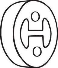 BOSAL Auspuffgummi Auspuffhalter 255-547 für HONDA CIVIC VIII Hatchback (FN, FK)