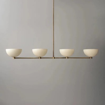 Mid Century Sputnik Chandelier: 4-Light Brass Branch Fixture