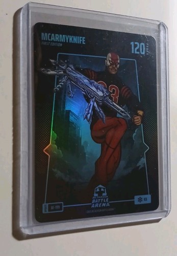 Christian McCaffrey `Mcarmyknife` Bo Jackson Battle Arena Ice Battlefoil BF-199
