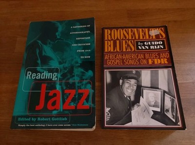 BOOK - Roosevelt's Blues & Reading Jazz Paperback Books Critical Studies History