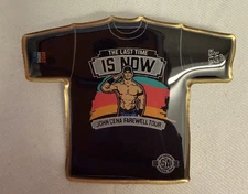 OFFICIAL WWE T-SHIRT PIN SAN ANTONIO TX 2025 JOHN CENA FAREWELL LAST TIME IS NOW