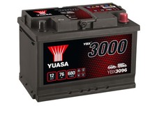 12V 76Ah 680A (EN) Yuasa YBX3096 SMF Autobatterie Starterbatterie wartungsfrei