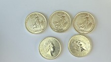 5x silver Britannia 2020 Queen Elizabeth II