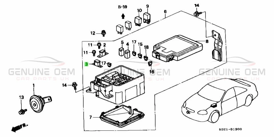 Genuine Honda 80 AMP Engine Fusible Link Fuse Civic HRV CRX Jazz 38216-SM4-003 - Image 2 of 4