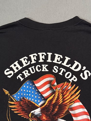 T-shirt 3D Emblem Truckers Only Florida vintage anni 80 Lexington punto singolo aquila 3X - Foto 17 di 19