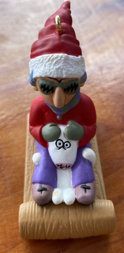 Hallmark MAXINE Cavalcare uno slittino decorazione ricordo di Natale 1998 QX6446 - Foto 2 di 6
