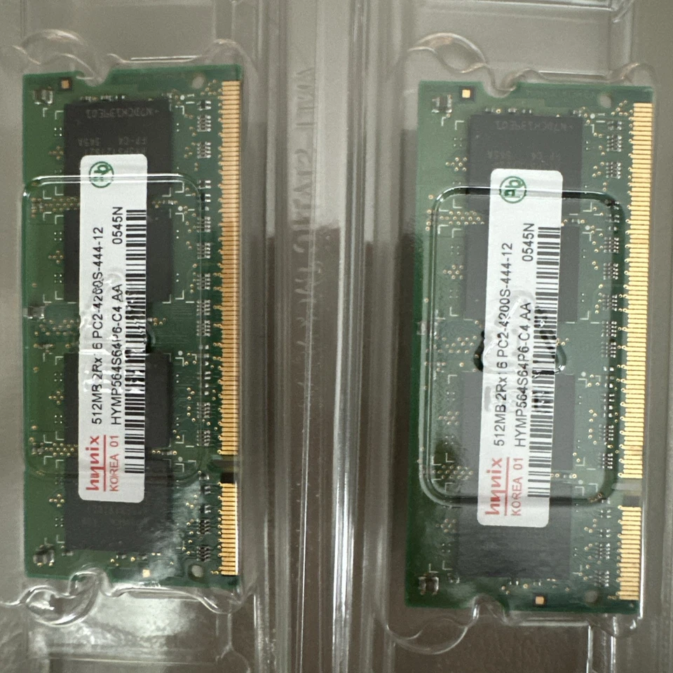 Hynix 512MB 2Rx16 PC2-4200S-444-12 HYMP564S64P6-C4-AA Memory - Image 2 of 4