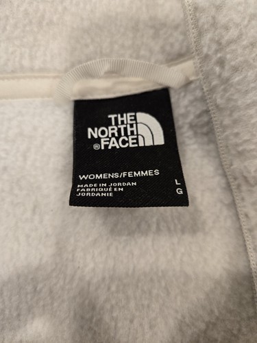 The North Face Pullover Damen Large weiß, 1/4 Zip Mock Neck Polyester Fleece - Bild 2 von 3