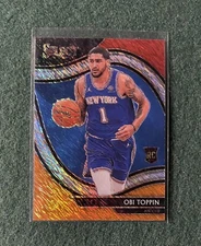 Obi Toppin 2020-21 Select Shimmer Courtside Prizm RC #293 New York Knicks
