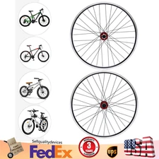 29 inch Front & Rear Wheel Mountain Wheelset Red Hub Disc Brake Bicycle Wheels