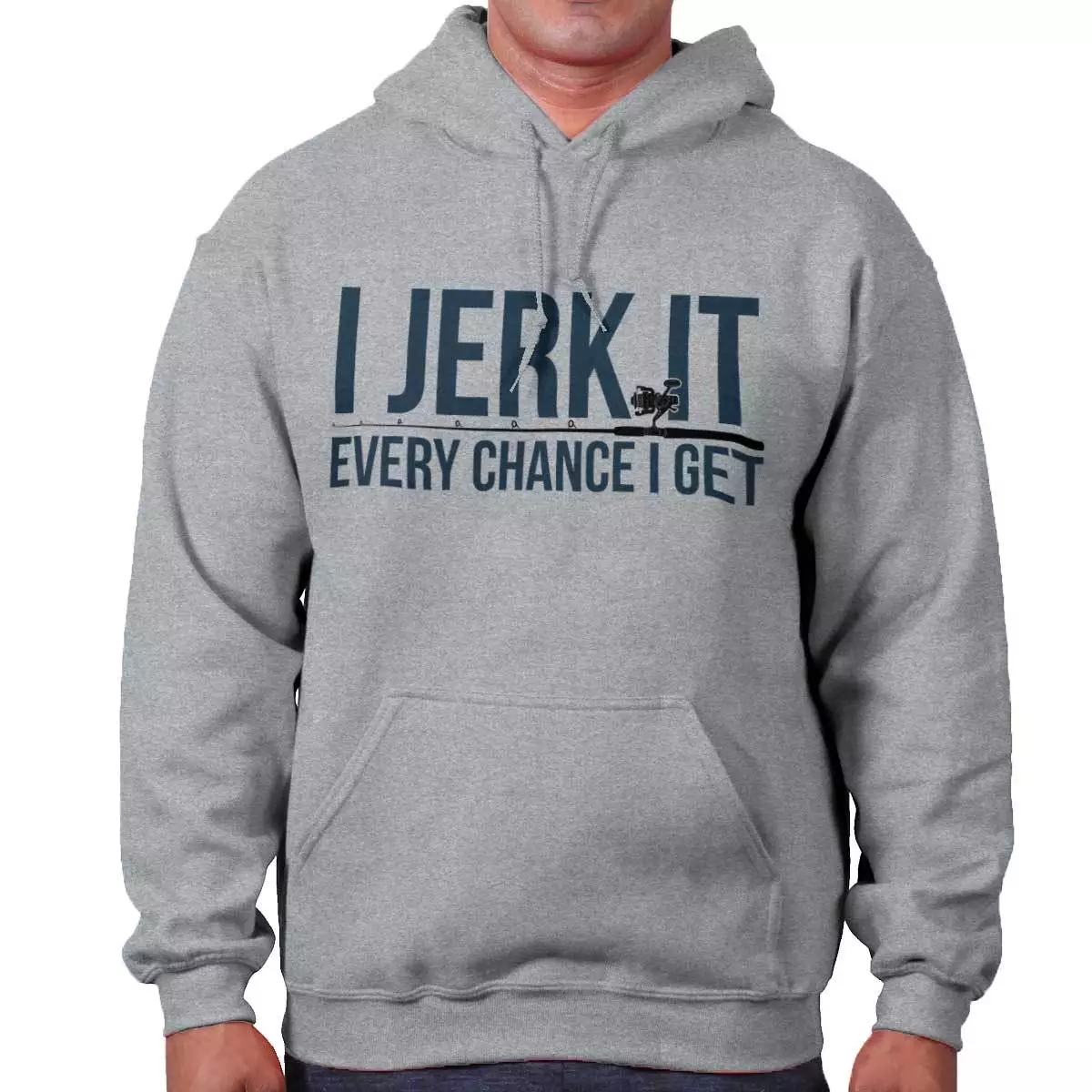 I Jerk It Every Chance I Get Dirty Fishing Mens Hooded Sweatshirts