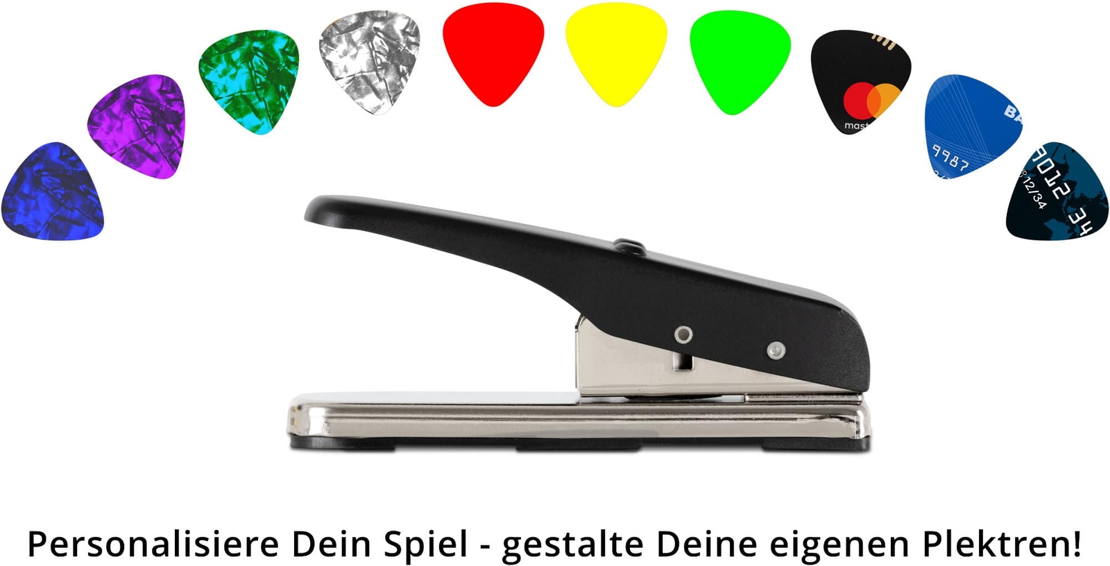 Punzonatrice plettri Guitar Pick Gadget chitarra basso utile foto 2