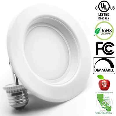 Bioluz LED 4-inch 10 Watt 90 CRI Dimmable LED Retrofit Recessed Lighting Fixture
