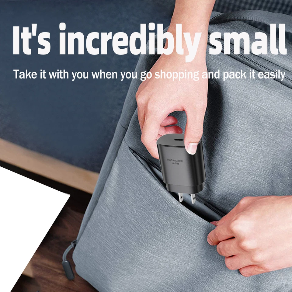 100x USB C Fast Charger Block 25W Type C Charging Cube Brick For Samsung iPhone - Image 3 of 4