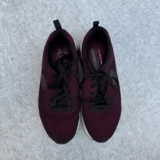 Skechers Skech-Air Varsity Sneakers Mens Size 9.5 Black Red Athletic Shoes 51490