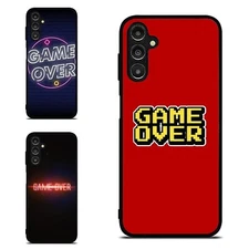 Futuristic Game over retro For Samsung S25 S24 S23 FE Ultra a15 a16 Trendy Cover